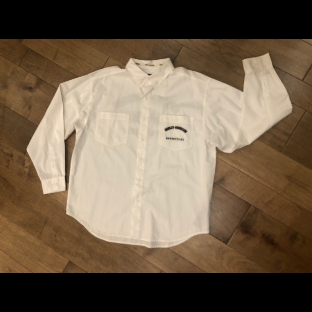Harley Davidson long sleeve button down shirt. XL